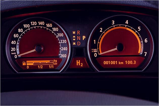 ... aber in der Anzeige leuchtet das H2-Betriebssymbol