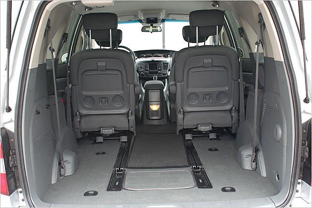 Rodius: Viel Kofferraum schon in der viersitzigen Konfiguration