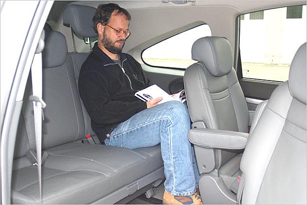 Rodius: Die letzte Reihe bietet genug Platz auch für Erwachsene