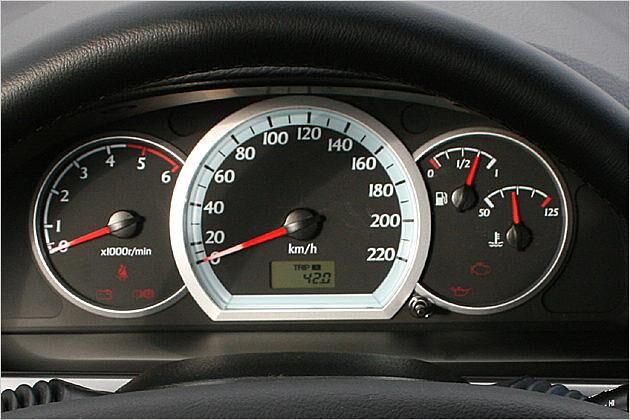 Bei 4.500 Umdrehungen beginnt der rote Drehzahlbereich