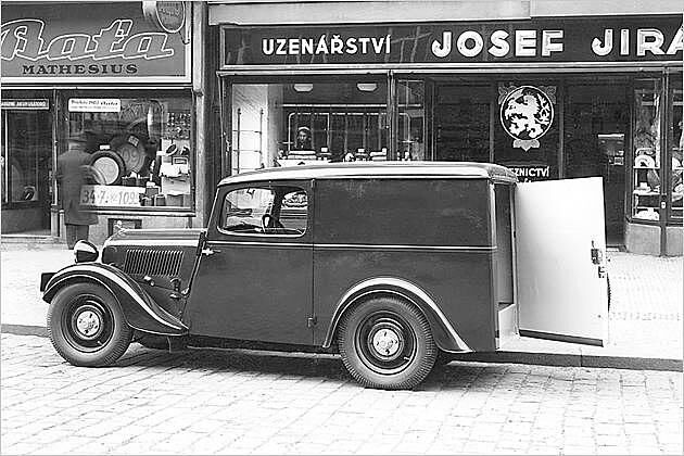 Skodas Lieferwagen-Tradition ist lang: Hier ein Skoda Popular, gebaut von 1934 bis 1946