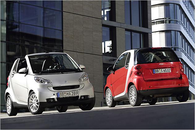 Sparsam mit Treibhausgas: Gerade 88 g/km Kohlendioxid stößt ein Smart cdi aus