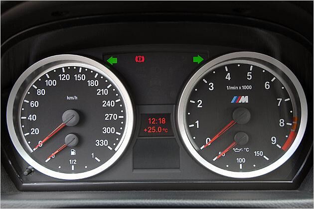 Viel versprechend: Der Tacho geht bis 330 km/h