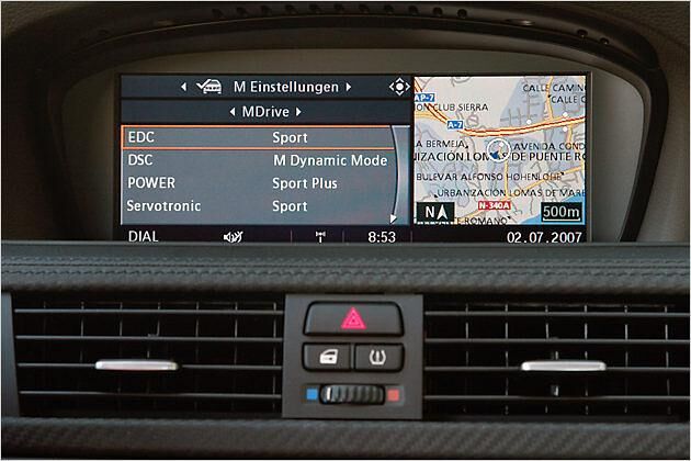MDrive: Hier kann das Setup des Autos festgelegt werden