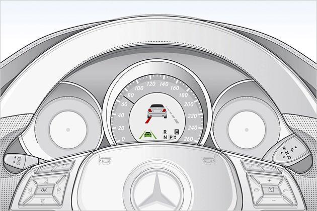 Der Spurhalte-Assistent wird immer dann aktiv, wenn man ohne zu blinken die Fahrbahnmarkierung überfährt