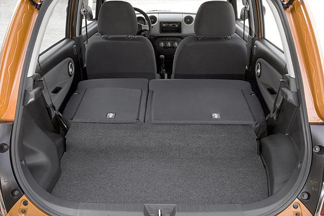 Die Rückbank lässt sich umlegen