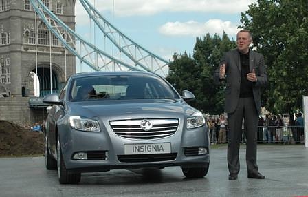 Alain Visser bei der Präsentation des Opel Insignia