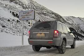 Praxistest: Jeep Grand Cherokee CRD - Abends nach Kühtai