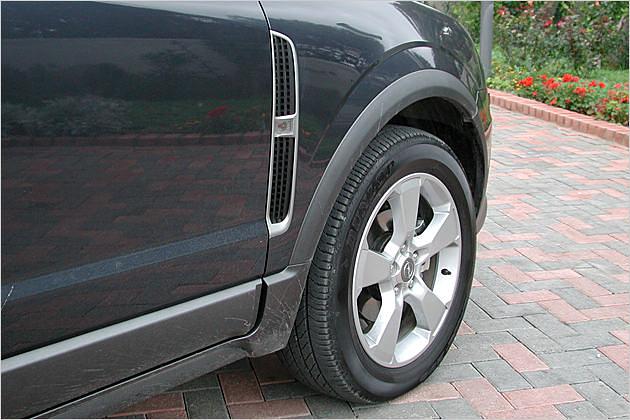 Werden modern: Luftauslässe in den Kotflügeln