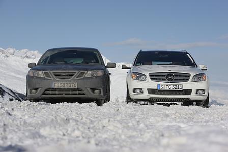 Vergleich: Saab XWD vs. Mercedes-Benz 4MATIC