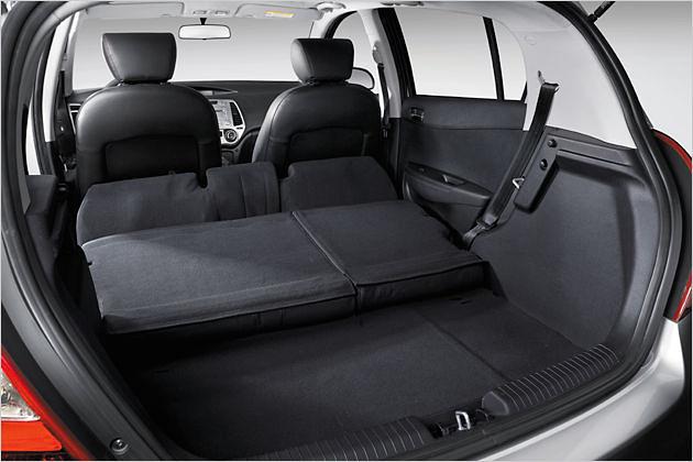 Maximal passen 1.060 Liter in den i20