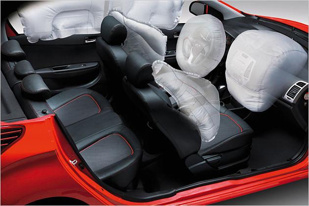 Vorbildlich: Sechs Airbags sind beim i20 Serie