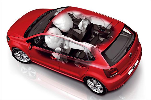 Sechs Airbags sind nach wie vor Serie im Polo