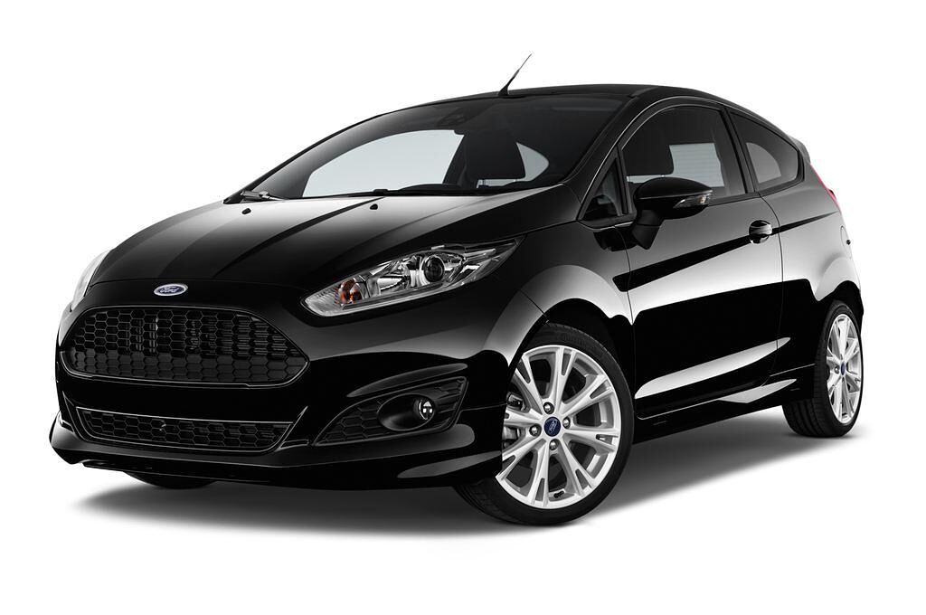 Ford Fiesta (Baujahr 2014) Sport 3 Türen seitlich vorne mit Felge