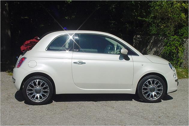 Das Designerstück sieht als 500C ebenso gut aus wie als Limousine