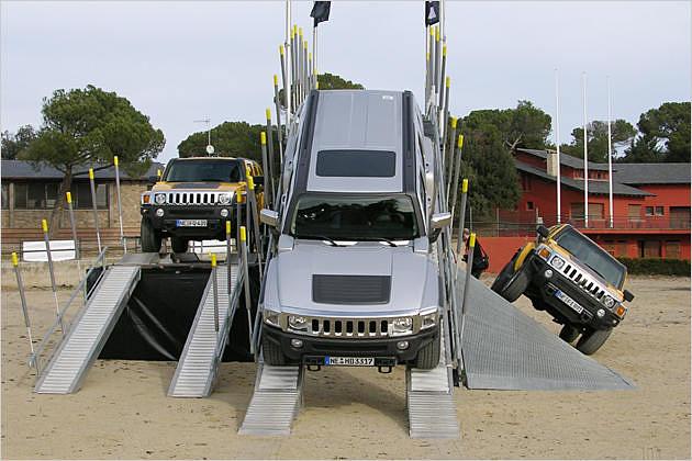 ... ruhig die Rampe hinabgleiten