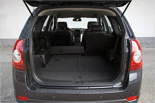 Die Lehnen der zweiten Reihe lassen sich umklappen