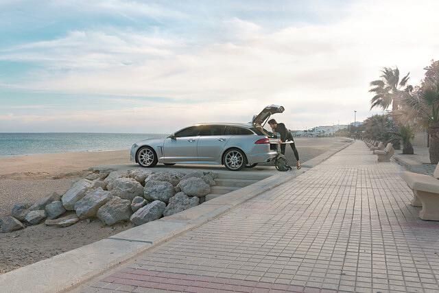 Das Gepäckabteil ist ähnlich große wie bei Audi und BMW