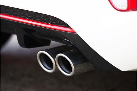 Das Doppelendrohr des Kia Picanto GT Line ist reine Show