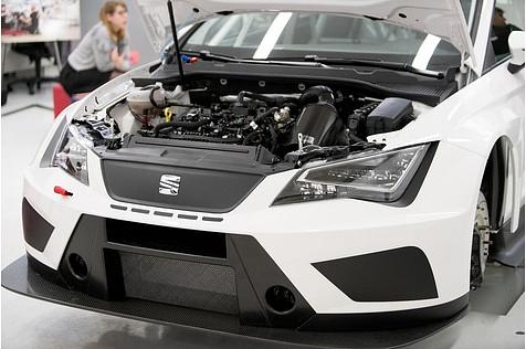 Der Motor im Seat Leon Cup Racer 2017 stammt aus dem Leon Cupra und wurde um 50 PS aufgerüstet