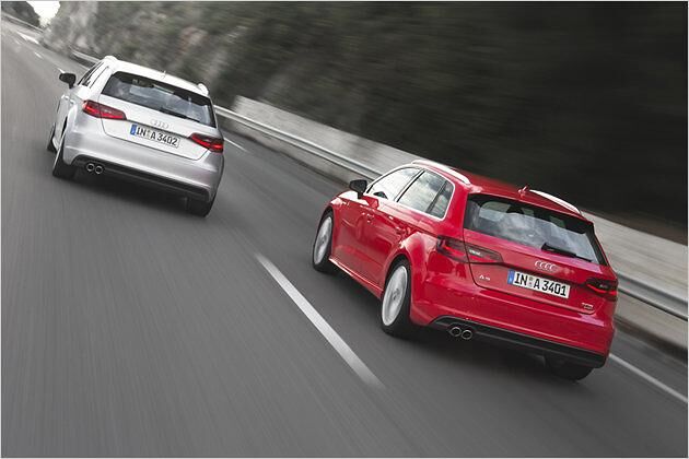 Der fünftürige A3 ist als Diesel und Benziner erhältlich. Die Leistungsspanne beträgt 105 bis 184 PS