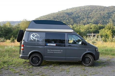 VW T6 Terracamper - von außen überschaubar groß...