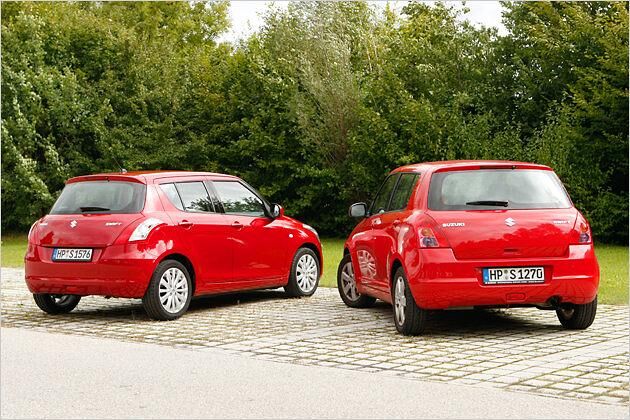 Die neue Heckpartie (links) ist rundlicher als bislang