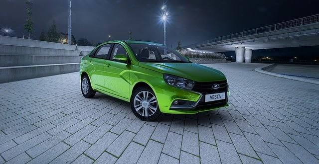 Knapp 4,60 Meter soll der Lada Vesta lang sein