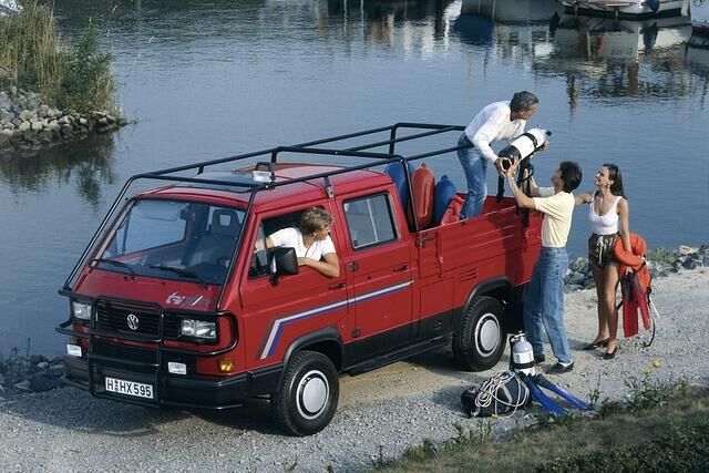 Der T3 als Pritschenwagen mit Syncro-Antrieb
