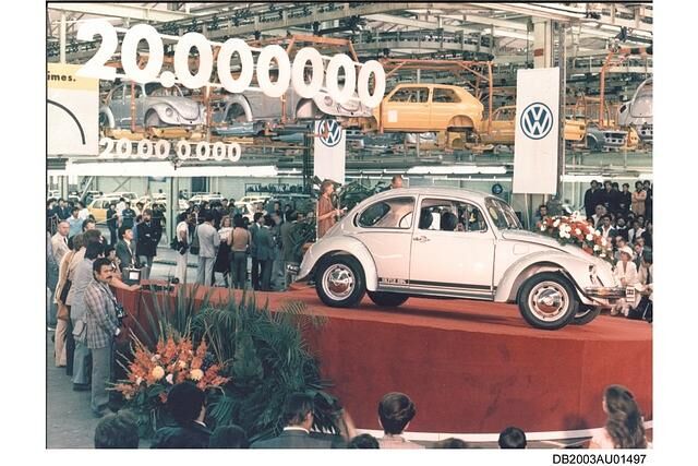 1981 lief der zwanzigmillionste Käfer vom Band