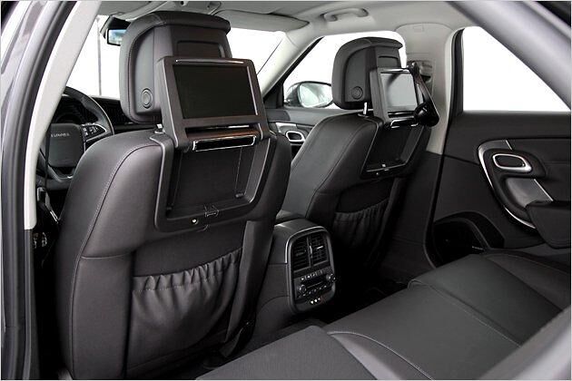 Das Entertainmentsystem für den Fond kostet 1.250 Euro