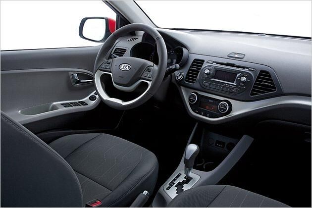 Qualitativ hochwertig und schick dazu: Das Cockpit des neuen Kia Picanto