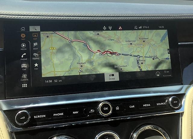 Bentley Continental GT W12 - 12,3 Zoll großer Touchscreen