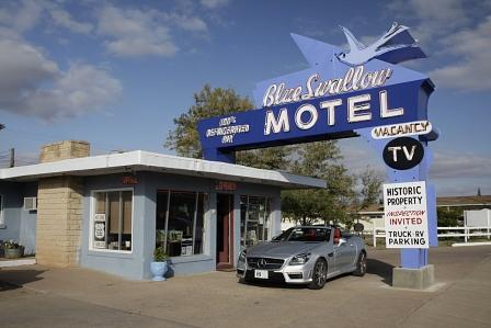 Im Mercedes SLK 55 AMG unterwegs auf der Route 66