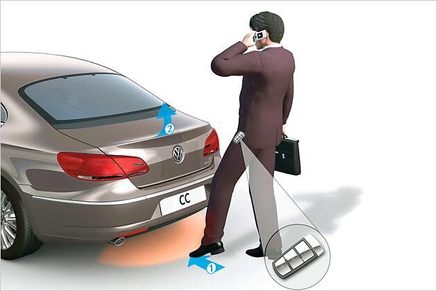 Auf Wunsch öffnet der Heckdeckel durch eine Fußbewegung