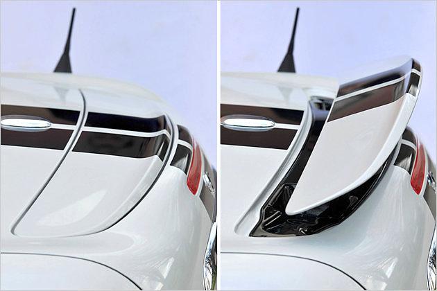 Heck-Action: Der Spoiler optimiert bei höheren Geschwindigkeiten die Aerodynamik