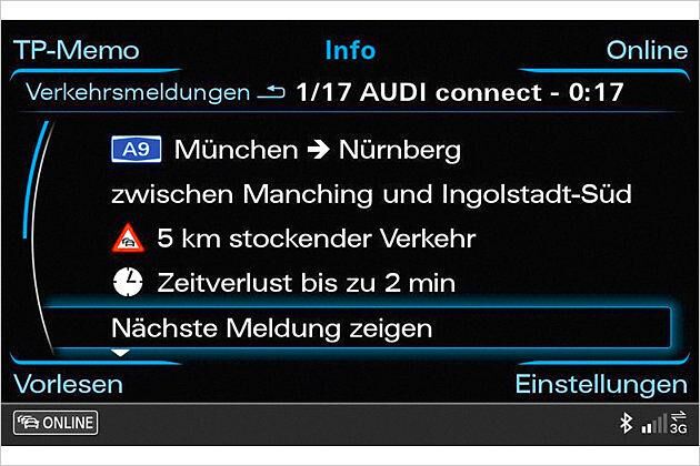 Online-Verkehrsinformationen sollen den Autofahrer besonders zügig über Störungen informieren