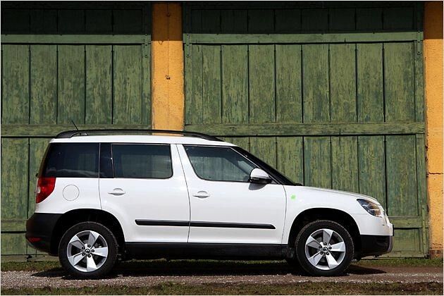 Die Fensterform vorne erinnert an den Roomster