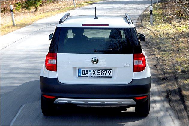 Den Unterfahrschutz braucht der Yeti wohl nur in Ausnahmefällen. Allradantrieb gibt es bei der Greenline-Version nicht