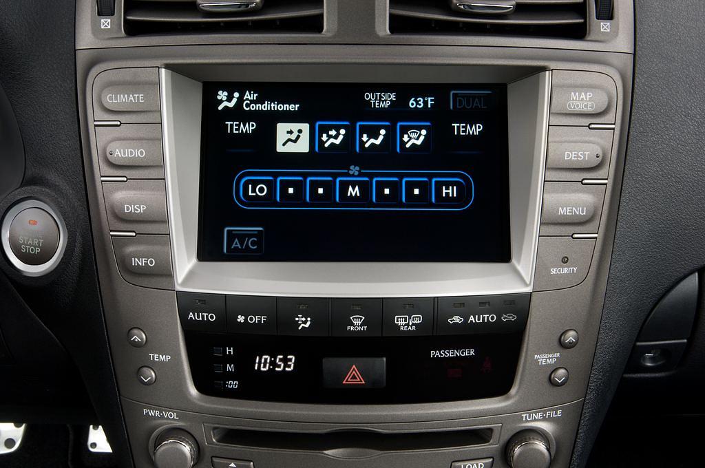 Lexus IS (Baujahr 2010) F Sedan 4 Türen Temperatur und Klimaanlage