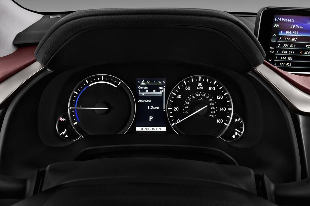 Lexus RX (Baujahr 2016) - 5 Türen Tacho und Fahrerinstrumente