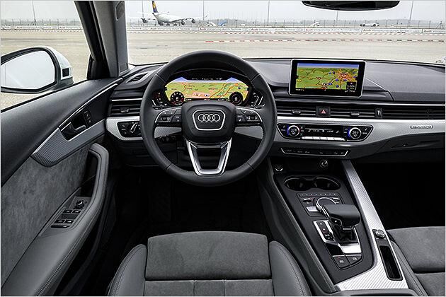 Im Innenraum geht es genauso technoid zu, wie im Avant oder in der Limousine