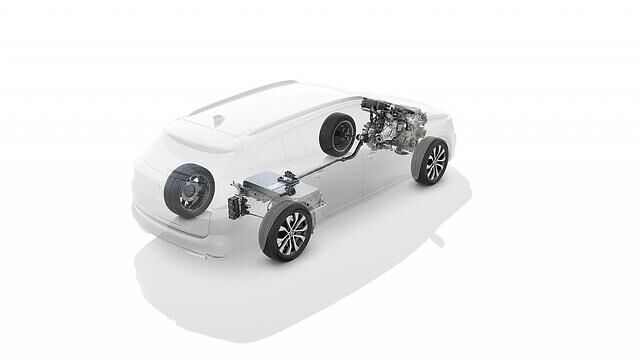 Rein elektrisch ist der Renault Mégane E-Tech Plug in Hybrid bis zu 135 km/h schnell