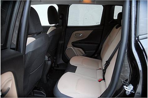 Hinten bietet der Renegade richtig viel Platz