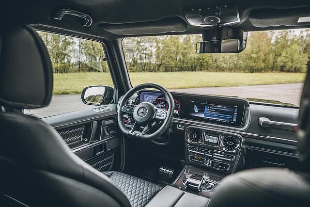 Auch innen findet sich reichlich Carbon