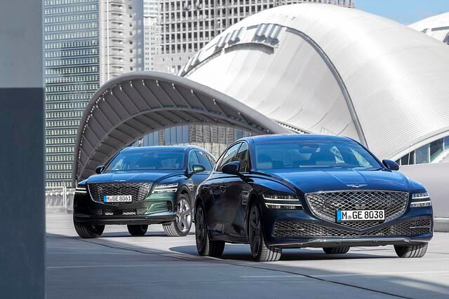 Alternativ zur Limousine G80 gibt es noch den SUV-Bruder GV80