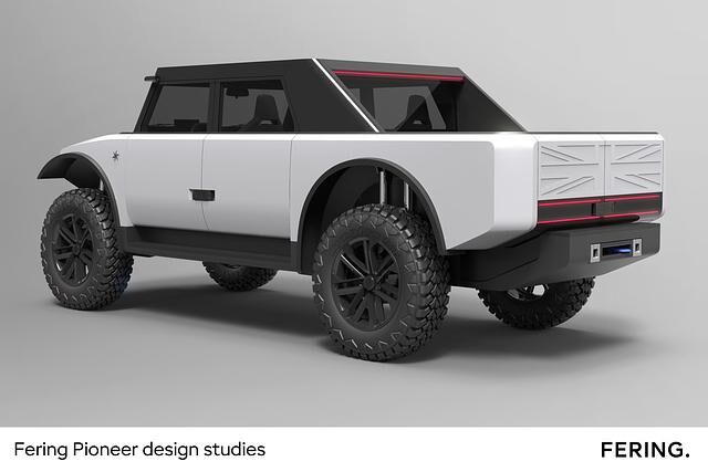 Der gut fünfeinhalb Meter lange Allradriese bietet im Heck eine offene Ladefläche 