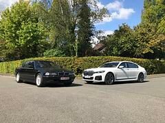 Impression: BMW 750iL (E38) trifft auf 750Li xDrive (G12) - Immer der Niere nach