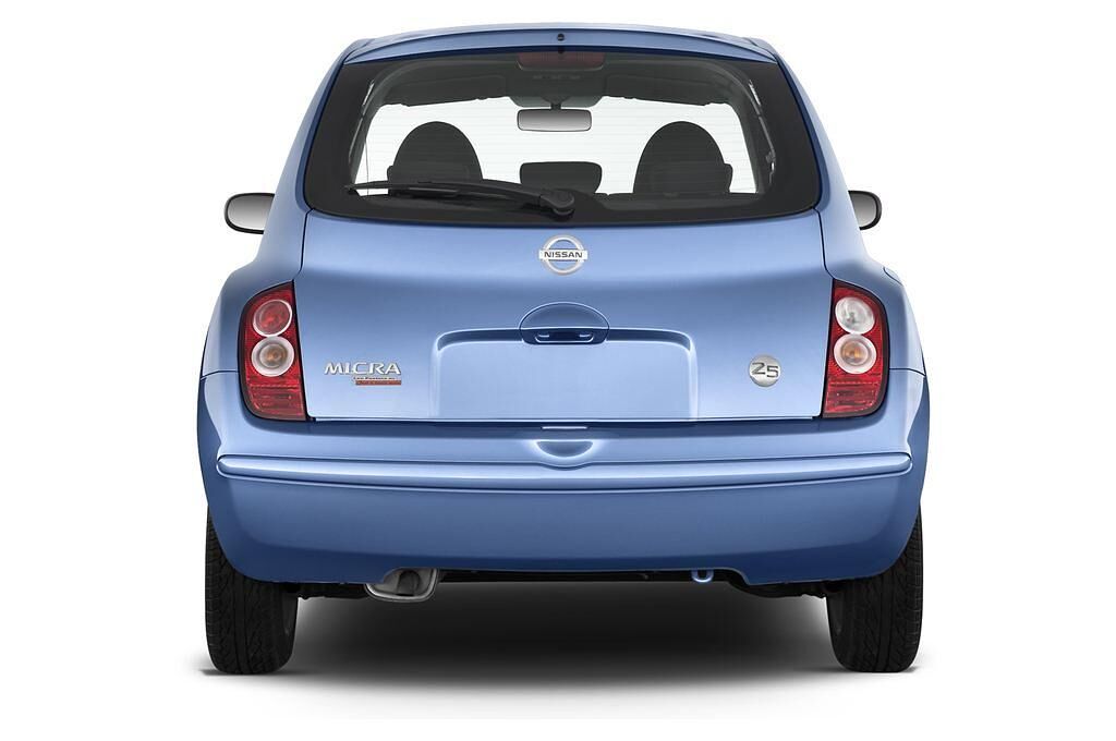 Nissan Micra (Baujahr 2009) Connect 3 Türen Heckansicht