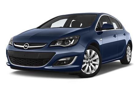Opel Astra (Baujahr 2013) Sport 5 Türen seitlich vorne mit Felge